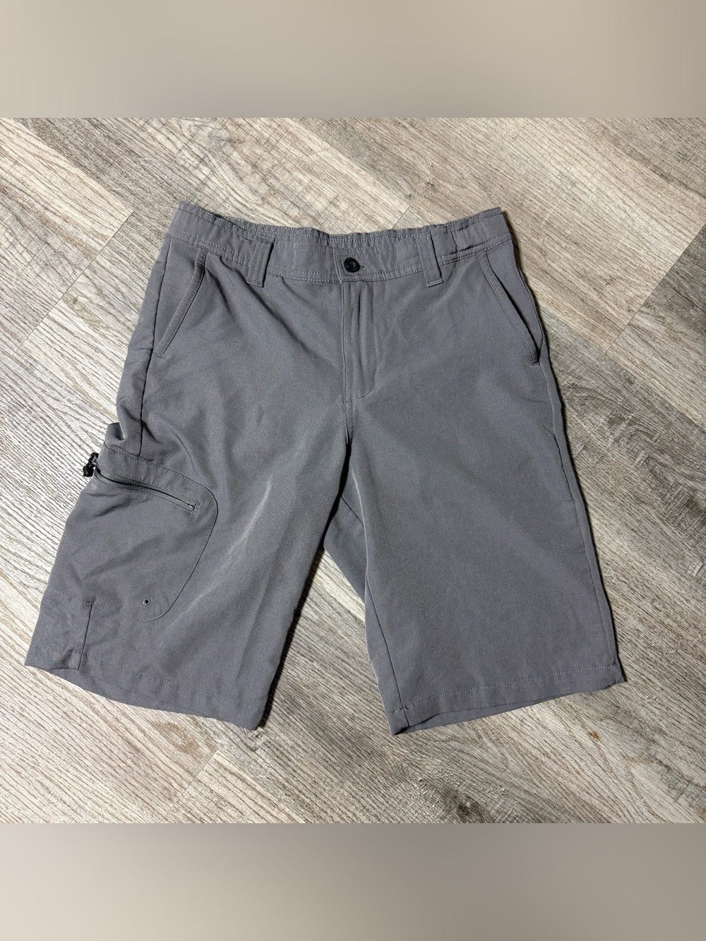 Magellan Outdoors Gray Boys Cargo Shorts Fish Gear